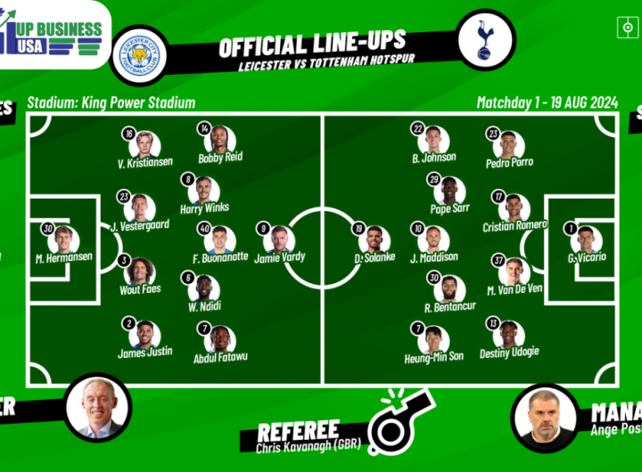 leicester city vs tottenham lineups