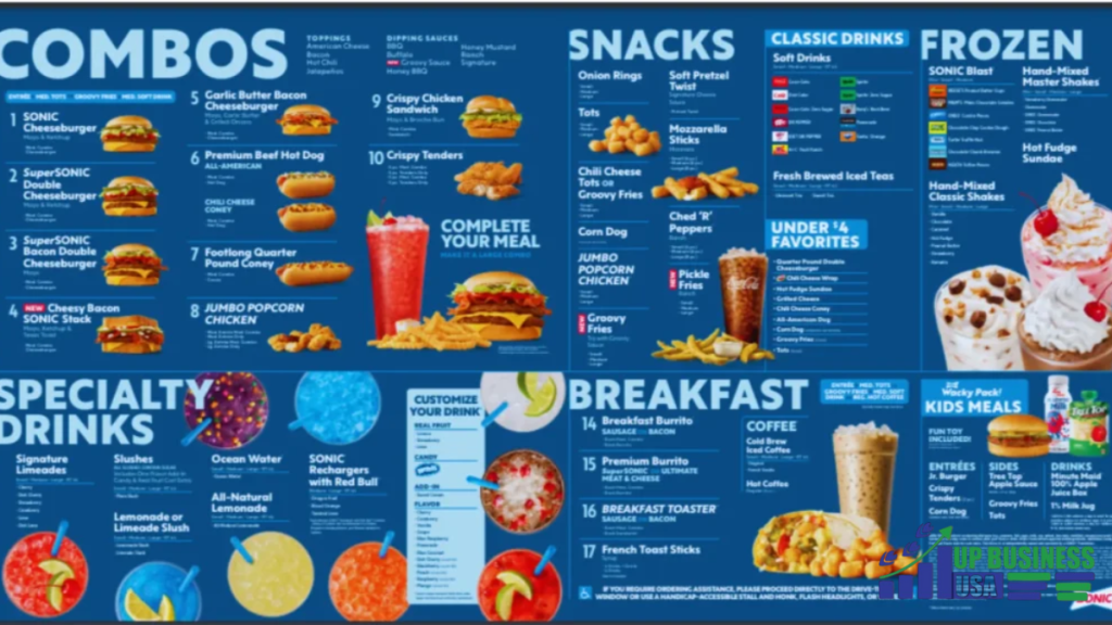 sonic menu